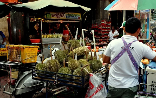 Bangkok, Thailand: Vendor Selling Durian Fruits