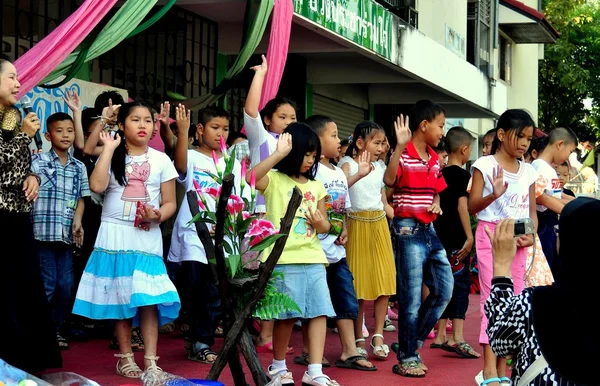 Chiang Mai, Thailand: Students Performing at School