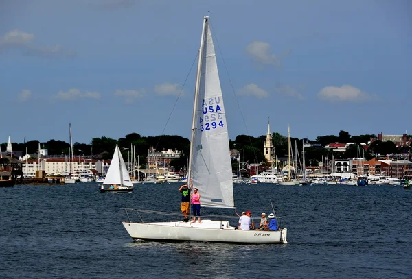 Newport, RI: Sail Boats on Narragansett Bay