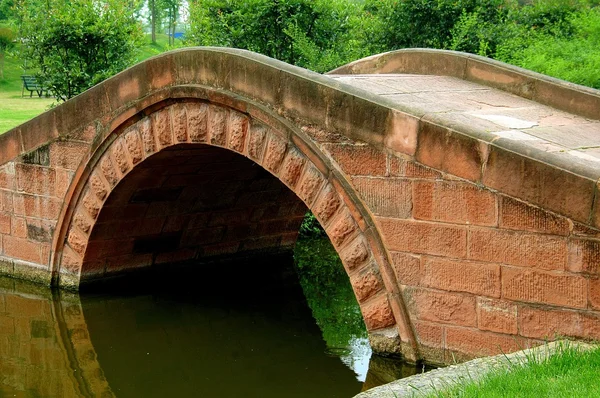 Sanxindui, China: Bridge at Ancient Shu Civilisation Museum