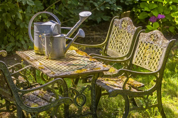 Romantic garden table
