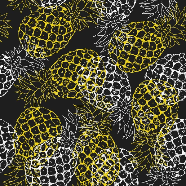 Vector pineapple background