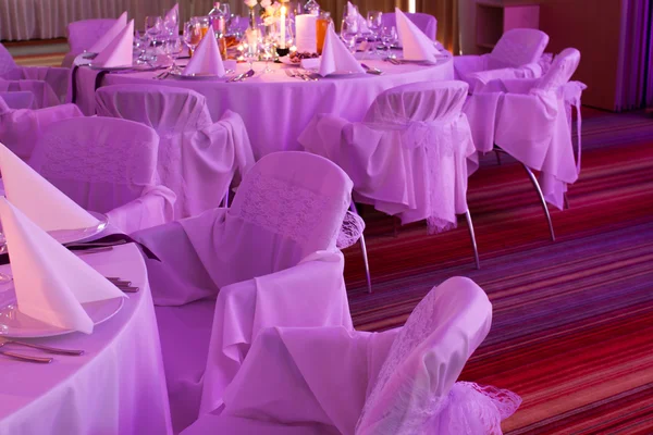 Wedding place purple light