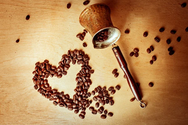Coffee Turk and coffee beans