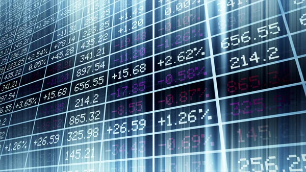 Display of Stock market made in Computer Graphics