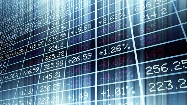 Display of Stock market made in Computer Graphics