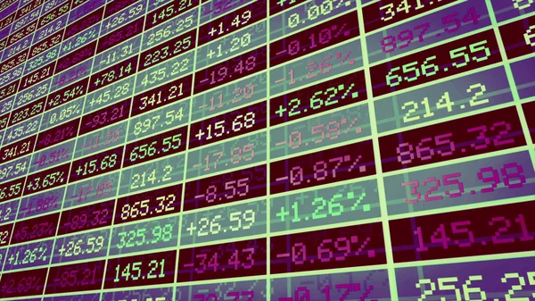 Display of Stock market made in Computer Graphics