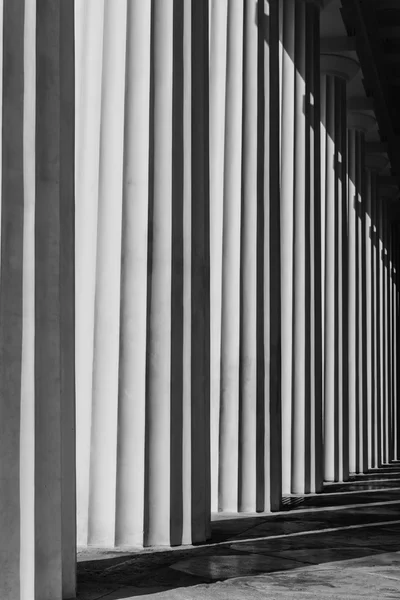 Abstract structure of grey columns-Vienna, Austria