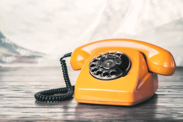 Vintage orange phone