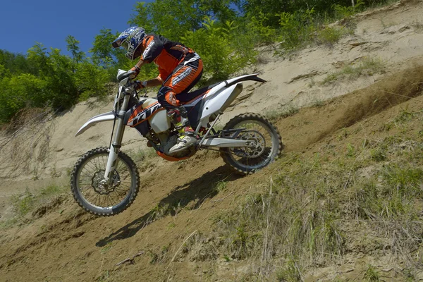 SIBIU, ROMANIA - JUNE 13:  Tomer Shemersh competing in Red Bull ROMANIACS Hard Enduro Rally with a KTM EXC motorcycle. The hardest enduro rally in the world. June 13, 2014 in Sibiu, Romania.