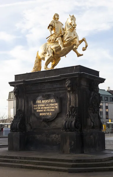 Golden Horseman. Dresden. Germany.