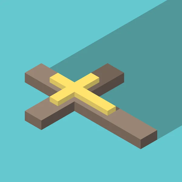 Isometric Christian cross