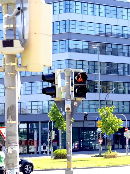 Red light for bike at street