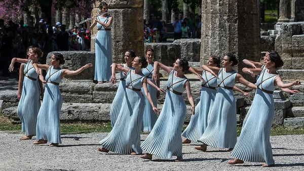 Last rehersal of the The Lighting Ceremony of the Flame for the