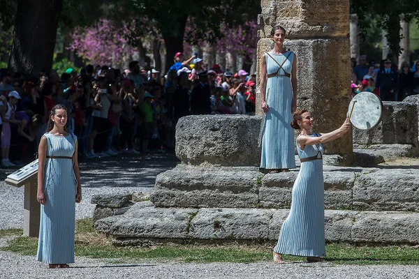 Last rehersal of the The Lighting Ceremony of the Flame for the