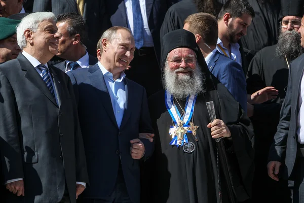 Russian President Vladimir Putin during his visit to Mount Athos