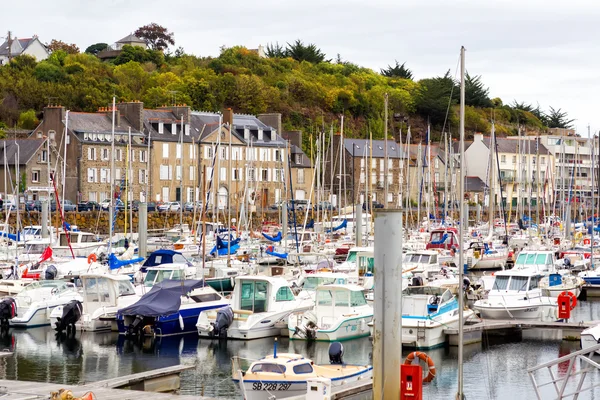 The marina at Binic, France. Binic is a seaside town in Brittany