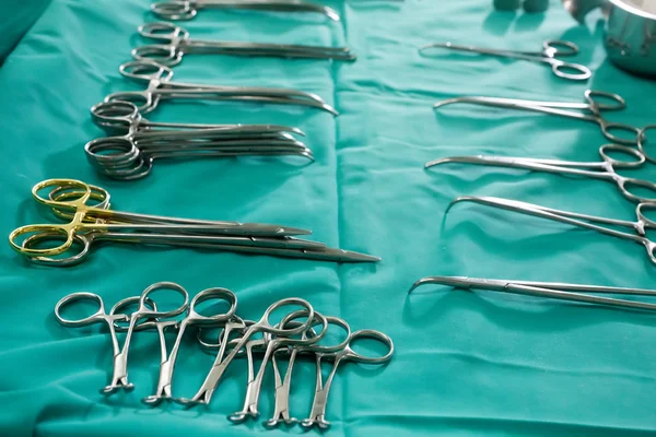 Different surgical instruments in the operating room