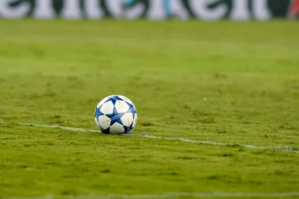 The official ball during the UEFA Champions League game between