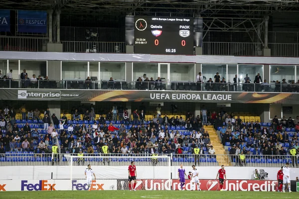 UEFA Europa League game between Qabala and PAOK, in Baku, Azerba