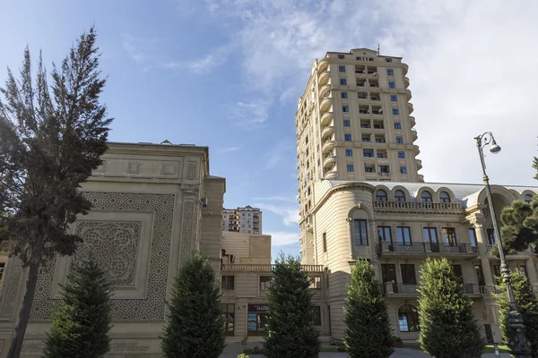 View of the architecture and buildings in Baku, in Azerbaijan.