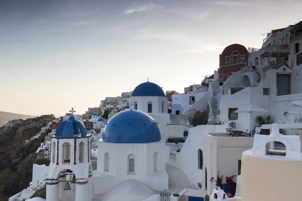 View of houses and picturesque in Santorini island, Aegean sea