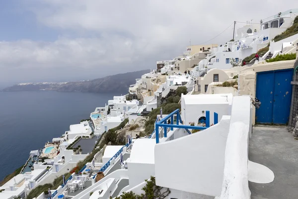 View of houses and picturesque in Santorini island, Aegean sea