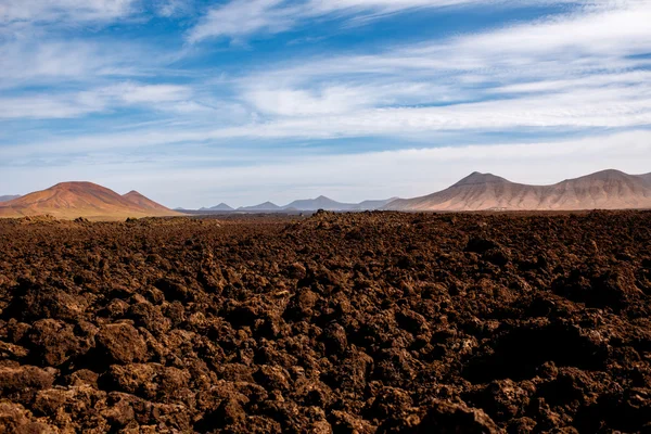 Volcanic landscape on Lanzarote island
