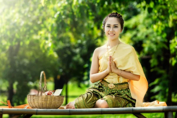 Thai Woman Traditional Costume