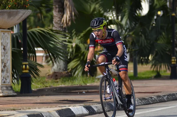 KUANTAN-MARCH 12: South Korean National champion, Seo Joon Yong of KSPO Cycling Team in action during stage five of the 2015 Le Tour de Langkawi (LTdL) on March 12, 2015 in Kuantan, Pahang, Malaysia.