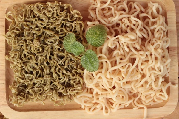 Instant noodle and dry instant vegetable noodle.