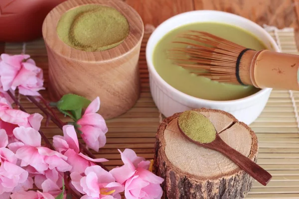Matcha green tea and powder ,Japanese tea