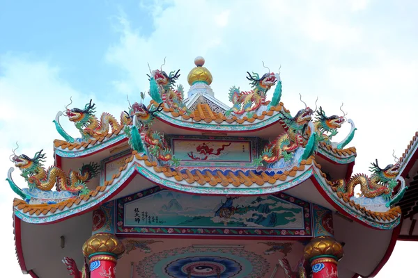 Ancient Chinese architecture with blue sky