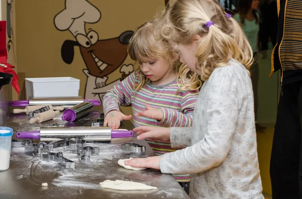 Children in kitchen