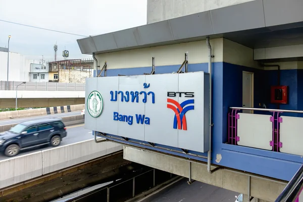 Logo of The Bangkok Mass Transit System (BTS)  at Bang wa distri
