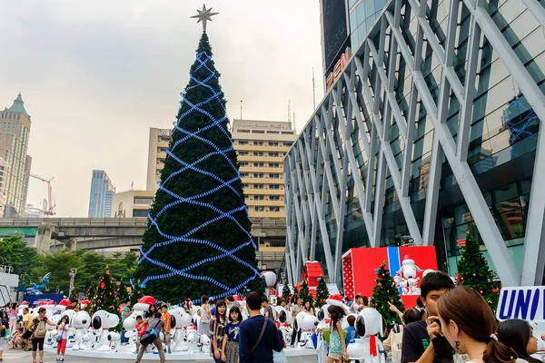 Front of Central World with Festival and Christmas decoration