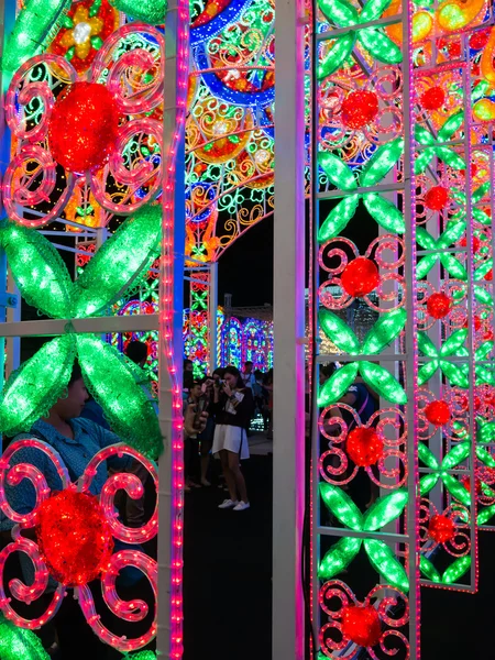 The three-dimensional light exhibition in front of City Hall