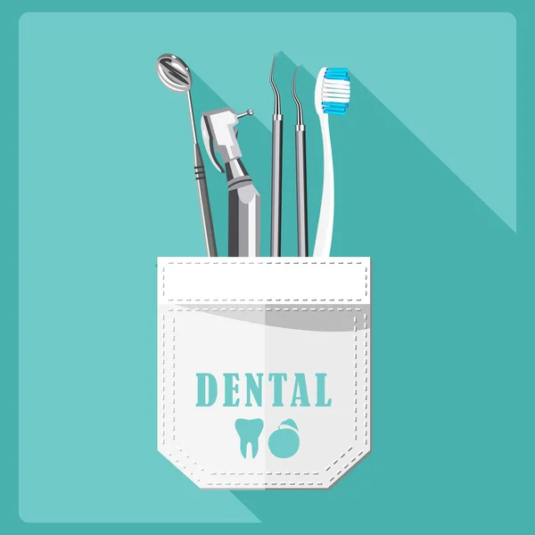 Dental care symbols.