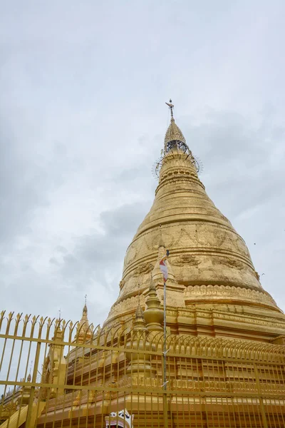 Golden pagoda at the top of Sagaing hill near Mandalay,Myanmar
