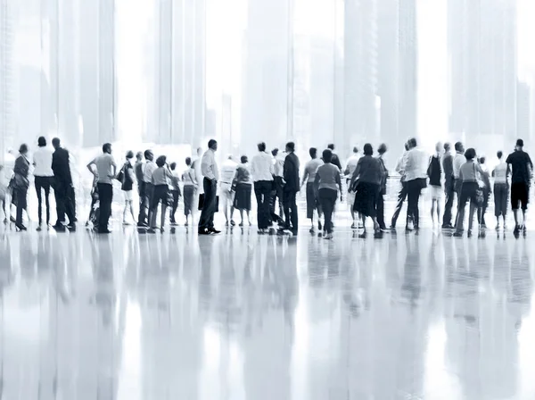 Group of people in the lobby business center