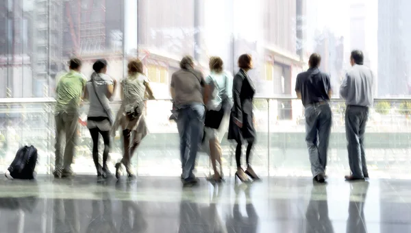 Group of people in the lobby business center