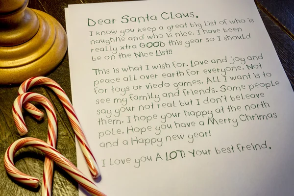 Child Letter to Santa Claus