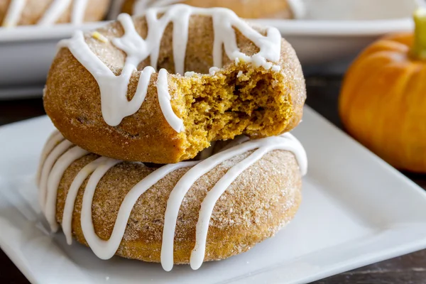 Homemade Baked Cinnamon Pumpkin Donuts