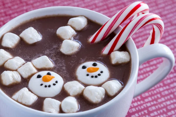 Hot Chocolate with Candy and Cookies