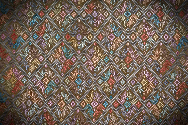 Colorful thai silk handcraft peruvian style rug surface close up More this motif & more textiles peruvian stripe beautiful background tapestry persian nomad detail pattern farabic fashionable textile.
