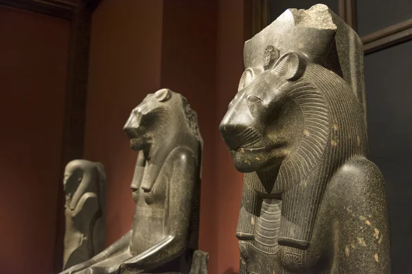 Statues inside Egyptian and Near Eastern Collection from Museum of Art History, Vienna, Austria