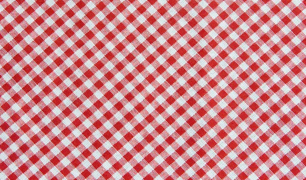 Red and white tablecloth background , plaid fabric texture