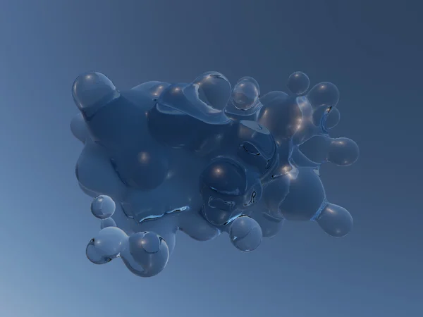 Illustration state of water in zero gravity