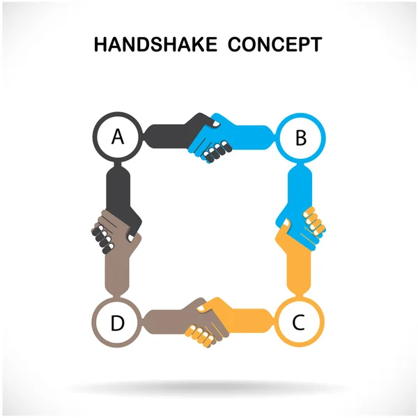 Business partners shaking hands as a symbol of unity, handshake