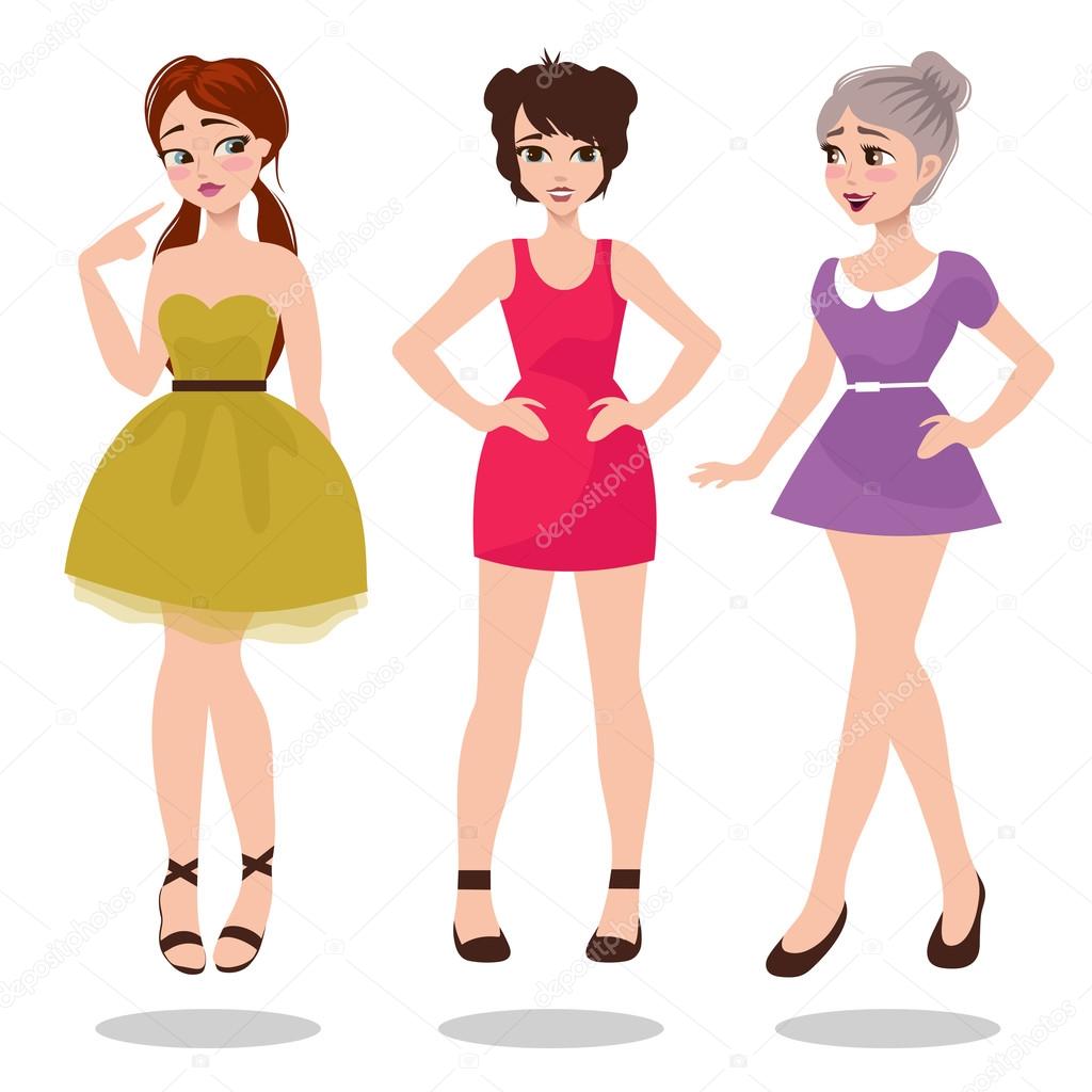 Fashion Cute Girl Illustration Fashion Cute Girl Illustration